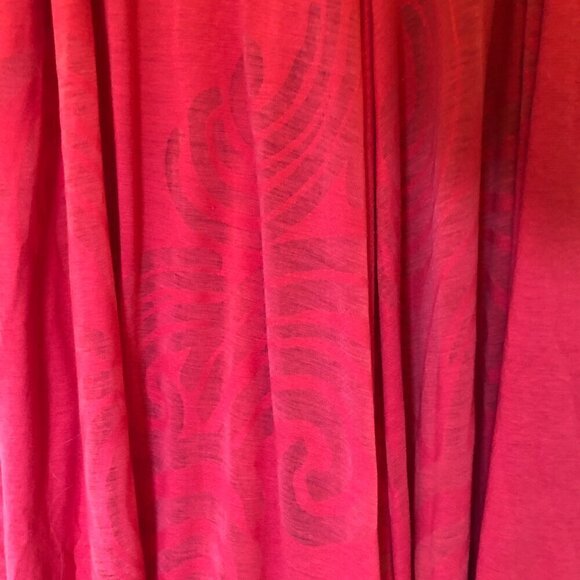 Diane von Furstenberg Swim Cover Up Tunic Red Size M EUC - Picture 6 of 7